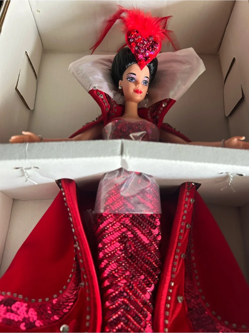 Queen of Hearts Bob Mackie Barbie Doll box as is condition